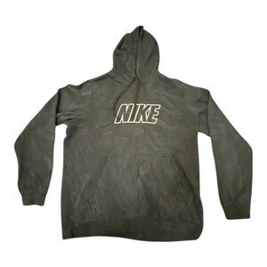 Vintage‎ Nike Hoodie Mens L Black Spell Out Sweatshirt Y2K 2000s